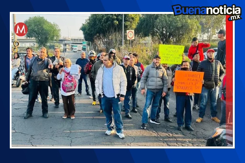 Manifestantes bloquearon la avenida Carlos Hank González ante supuestos operativos irregulares que afectan a automovilistas y motociclistas