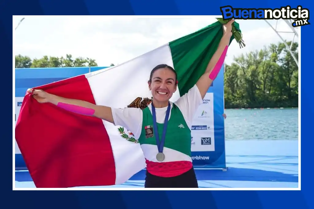 La mexicana Kenia Lechuga brilló en lo más alto del podio al conquistar la medalla de oro en la prueba de single scull peso ligero durante la Copa del Mundo de Remo 2025, celebrada en Varese, Italia.