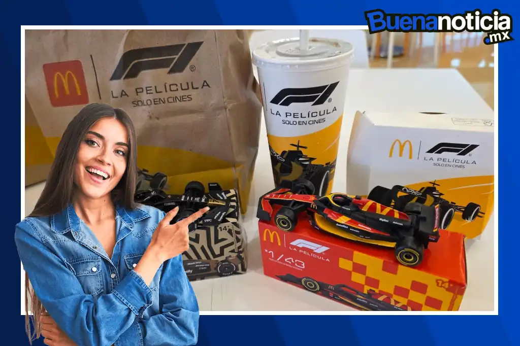 McDonald’s México ha desatado furor entre coleccionistas y fanáticos del automovilismo con el lanzamiento de su nuevo combo F1, una promoción especial que incluye figuras metálicas de autos de carrera inspirados en la próxima película “F1”, protagonizada por Brad Pitt.