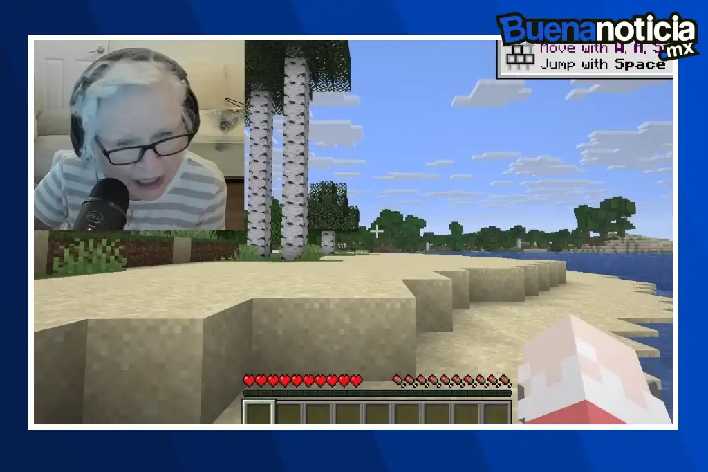 Sue Jacquot, la abuelita "gamer" de 81 años que juega en Minecraft para ayudar a su nieto a vencer el cáncer.