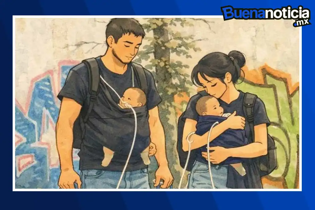 Un empresario regala auto a familia con mellizos que requieren oxígeno en CDMX.