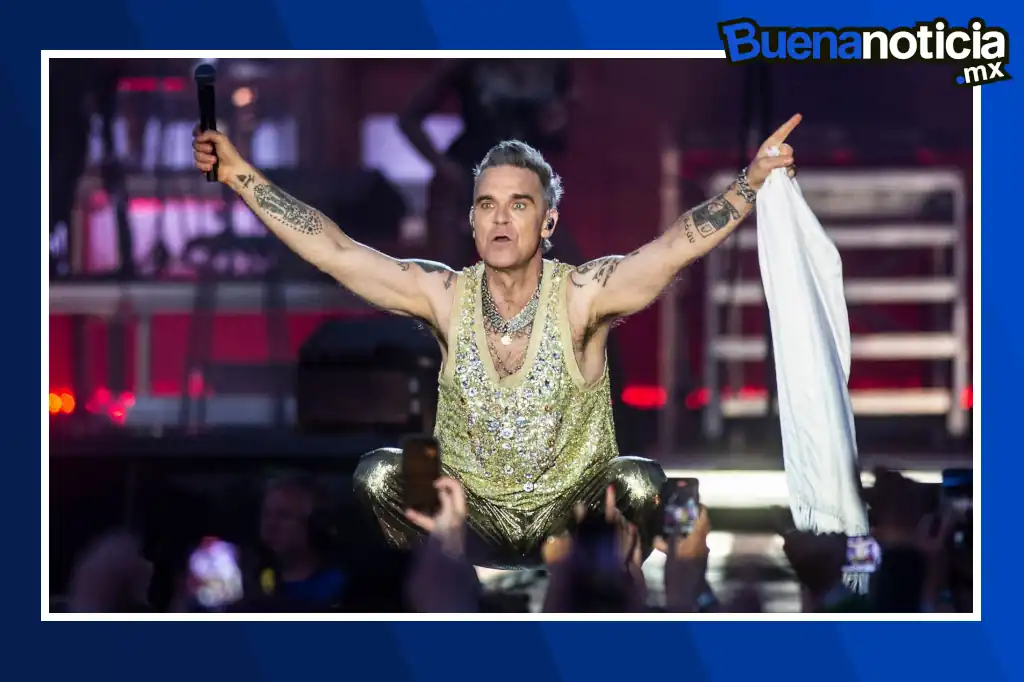 El cantante británico Robbie Williams regresará a México este 2026 con un esperado concierto en la Ciudad de México como parte de su gira “Britpop Tour”