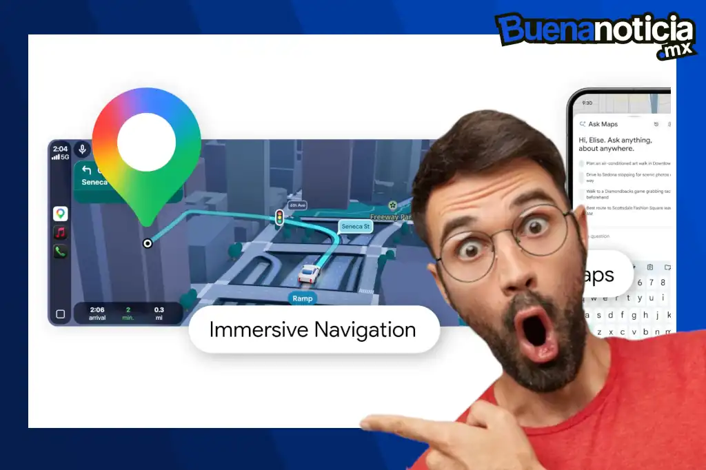 Google Maps ha dado un paso decisivo en la evolución de la navegación digital con el lanzamiento de su nueva función de navegación 3D inmersiva
