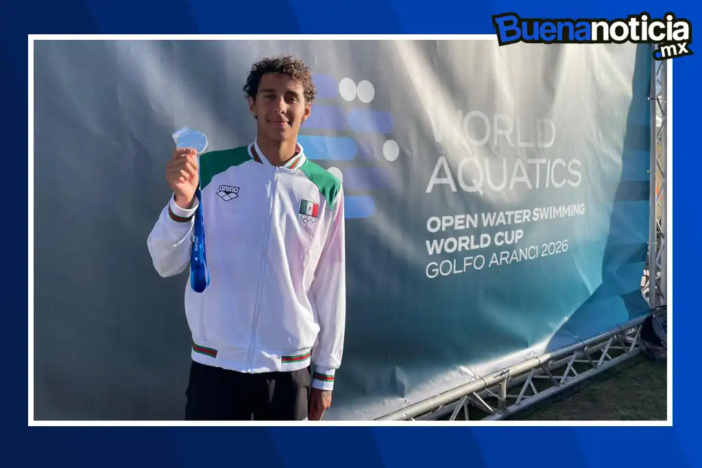 Buena noticia: Paulo Strehlke gana la medalla de plata para México en la Copa del Mundo de aguas abiertas