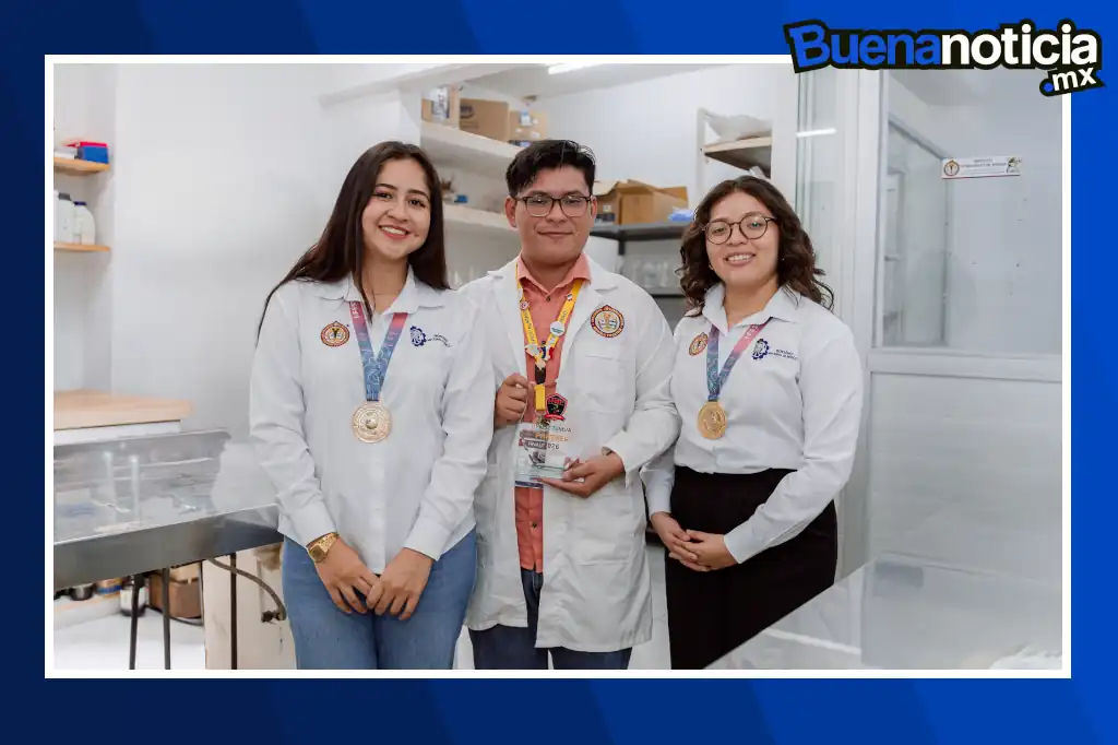 Buena noticia: Estudiantes del Tec de Mérida ganan medalla de oro en el I-Fest 2026 con proyecto para degradar plásticos