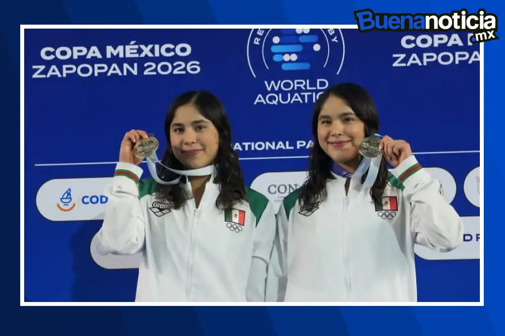 Buena noticia: Las clavadistas mexicanas Mía y Lía Cueva conquistan la medalla de oro tras vencer a China