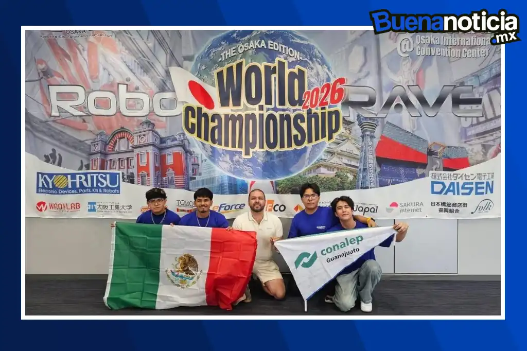 Buena noticia: Estudiantes del Conalep conquistan el primer lugar mundial de RoboRAVE 2026