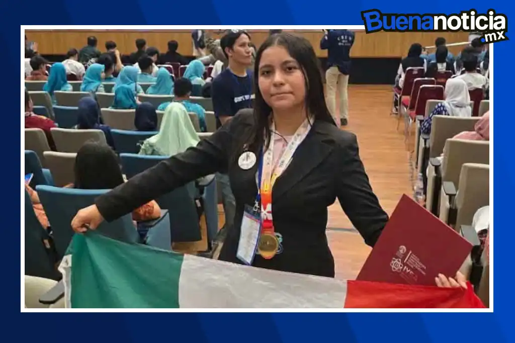 Buena noticia: La mexicana Ángela Karime Hernández Venega gana oro en Indonesia por crear un extintor acústico
